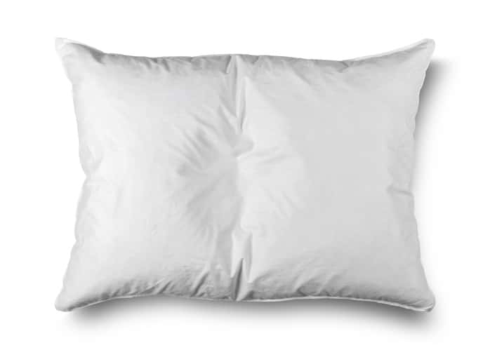 close up of a pillow on white background with clipping path